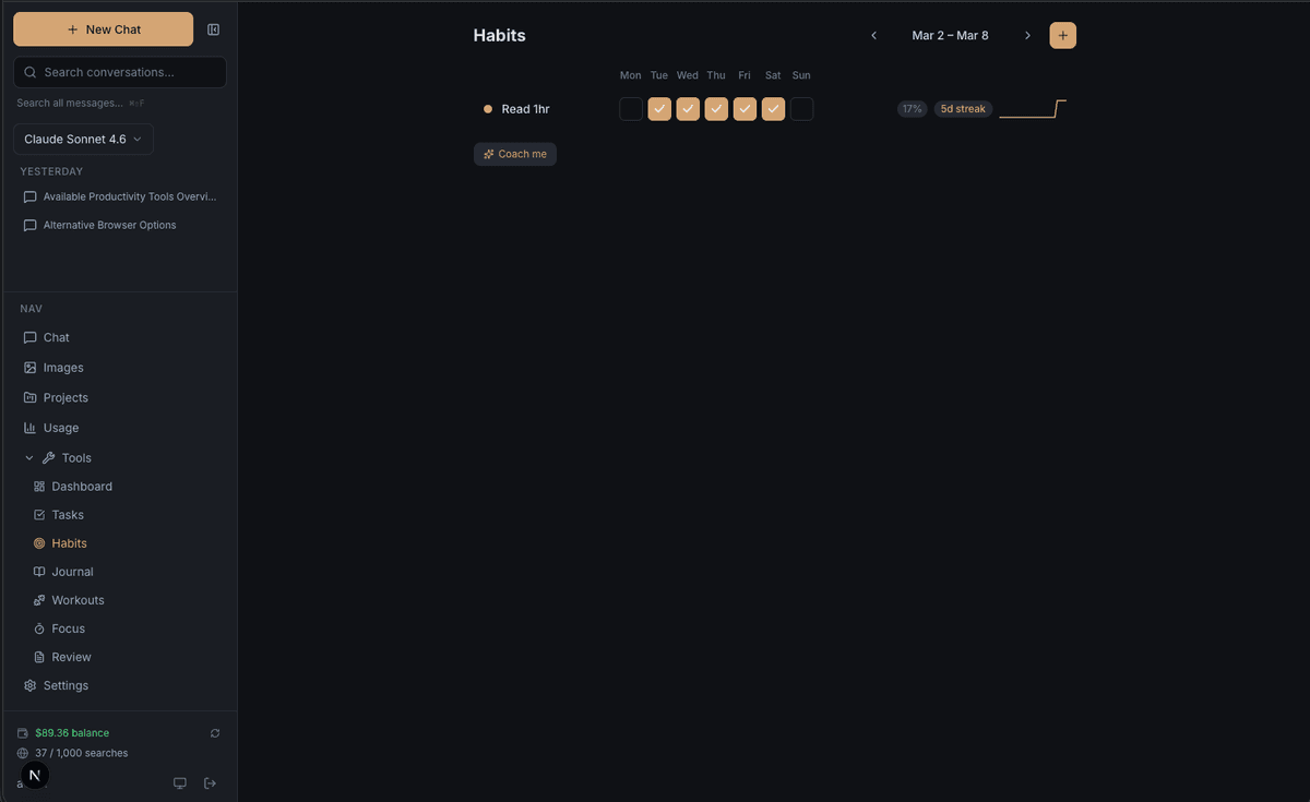 Habit Tracker screenshot